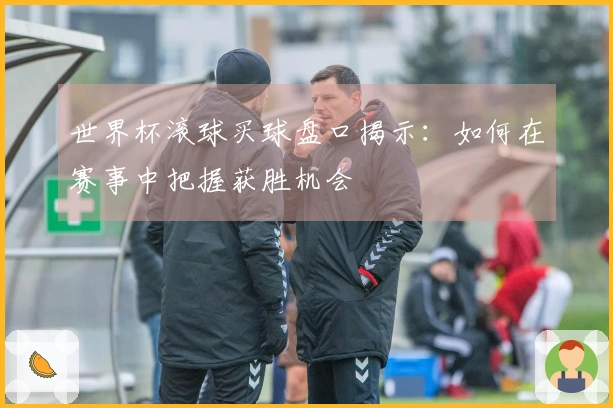 世界杯滚球买球盘口揭示：如何在赛事中把握获胜机会